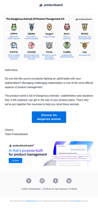 Productboard: Tame the dangerous animals of product management