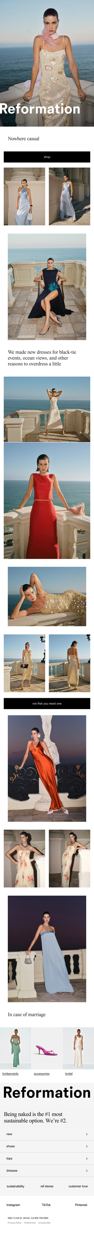 Reformation: THE OCCASION COLLECTION
