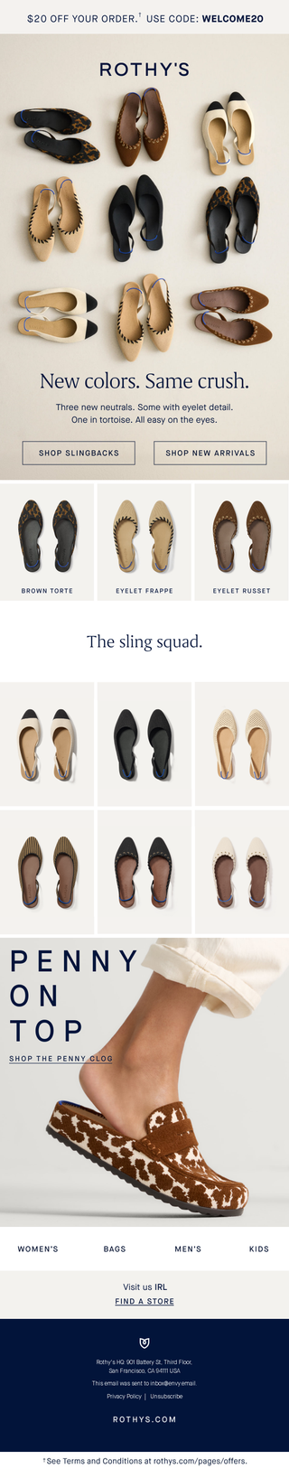 Rothy's: Fresh slingback shades for summer.
