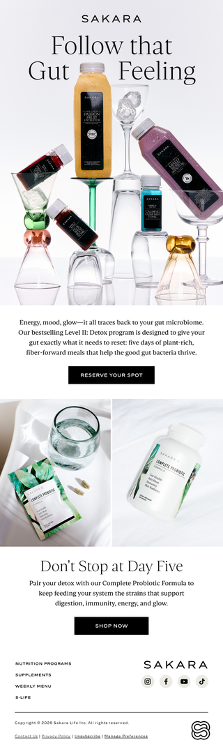 Sakara: 5 Days to a Happier Gut