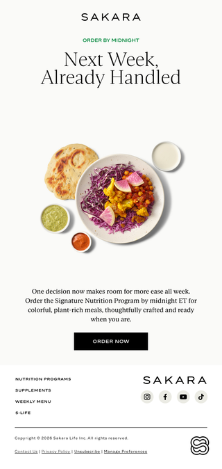 Sakara: Your September Menu Is Waiting
