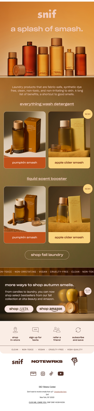 Snif: A wash in fall 🧡