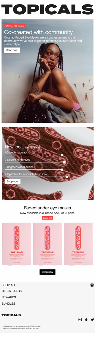 Topicals: Cognac Eye Masks: Exclusively available here 🤎