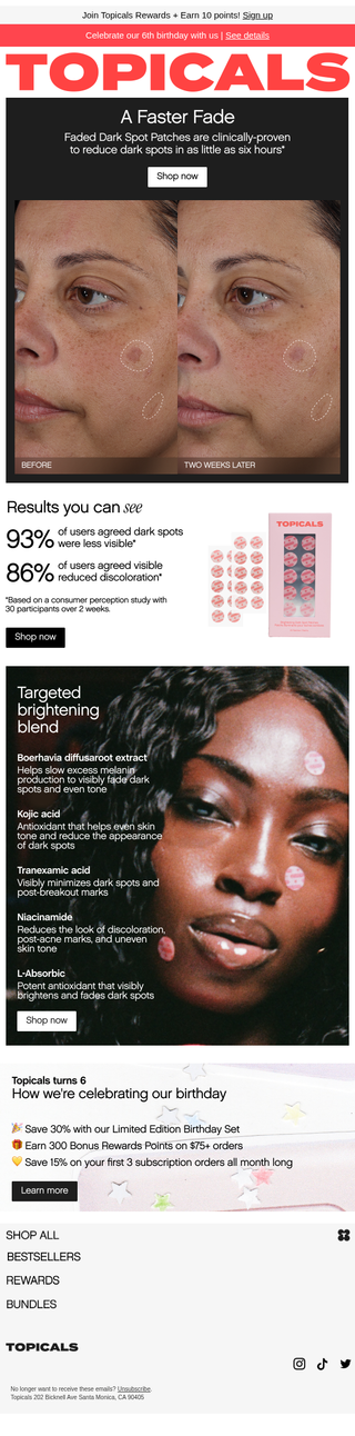 Topicals: Fade Dark Spots in 6 Hours 💥